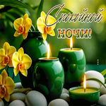Лирическая и тёплая гиф-открытка Спокойной ночи!