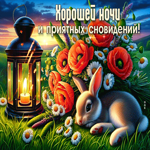 Открытка Хорошей ночи и приятных сновидений