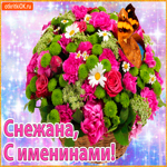 Поздравляю С именинами Снежана