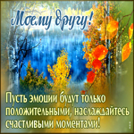 Пусть эмоции будут только положительными, наслаждайтесь счастливыми моментами