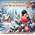 Пусть Рождество Христово одарит Ваш дом благодатью и миром