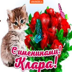 С именинами Клара