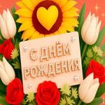 С твоим днем рождения, пусть счастья будет много