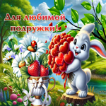 Сердечная и внимательная гиф-открытка Для любимой подружки