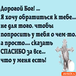 Спасибо за то что у меня есть