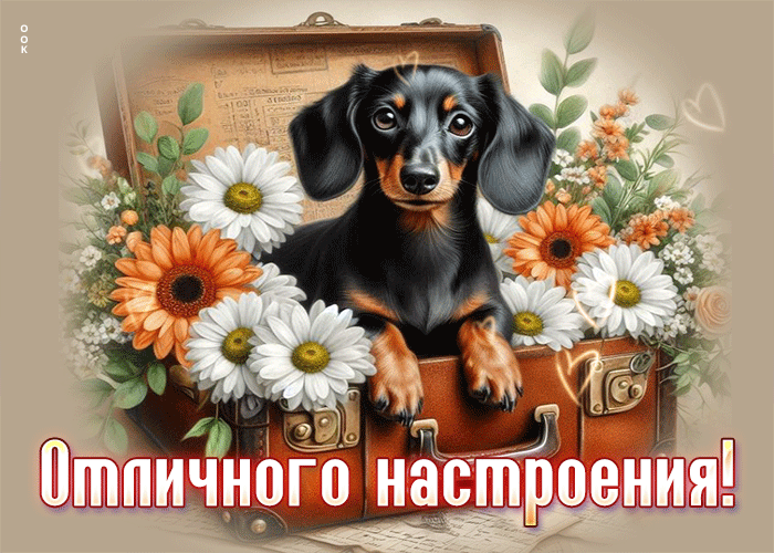 Postcard акварельная, волшебная открытка отличного настроения
