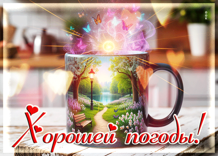Postcard чарующая открытка хорошей погоды