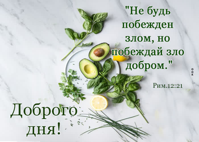 Postcard доброго дня! не будь побежден злом, но побеждай зло добром