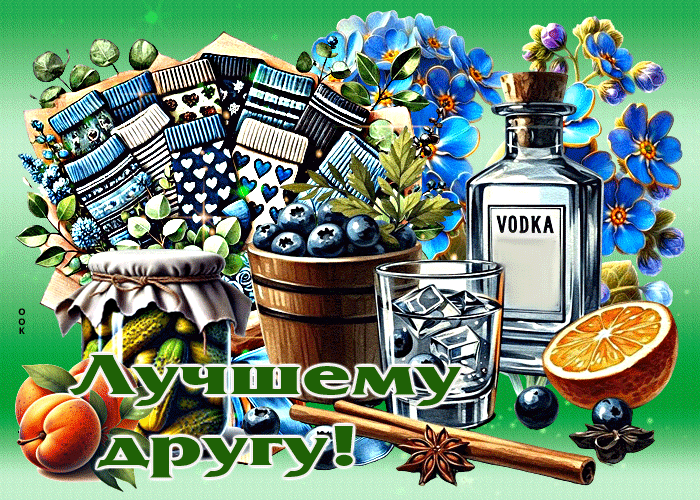 Postcard искрящаяся открытка лучшему другу
