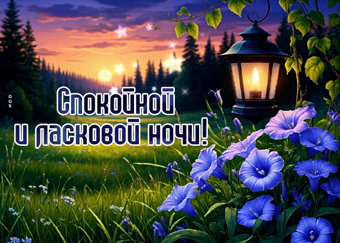 Picture красивая открытка спокойной и ласковой ночи