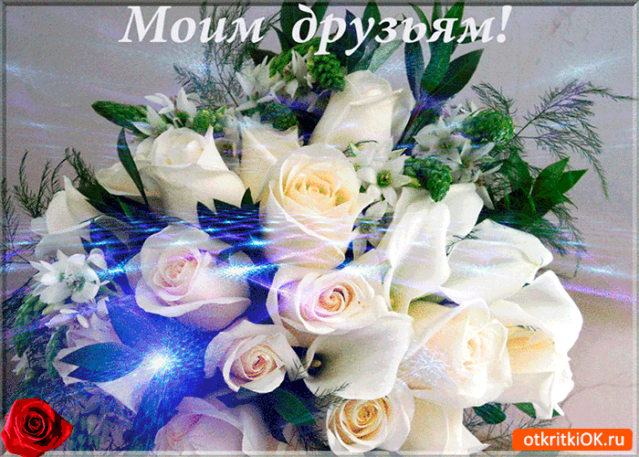 Открытка моим друзьям добра желаю