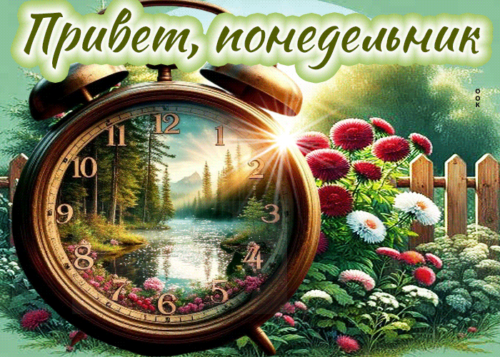 Picture нежная гиф-открытка привет, понедельник
