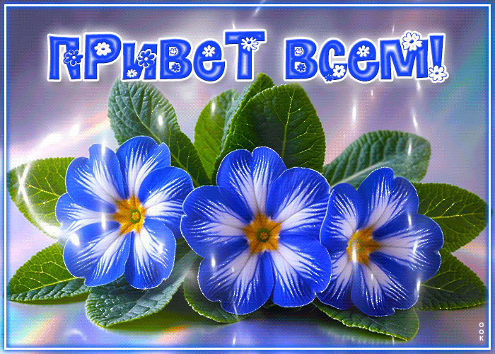 Picture очаровательная, лёгкая гиф-открытка привет всем