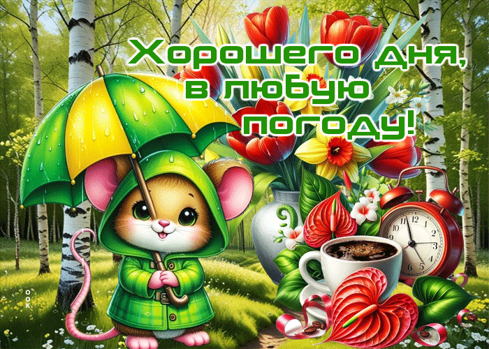 Picture открытка хорошего дня в любую погоду