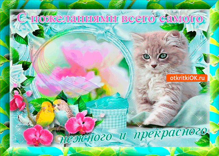 Открытка с пожеланиями всего самого