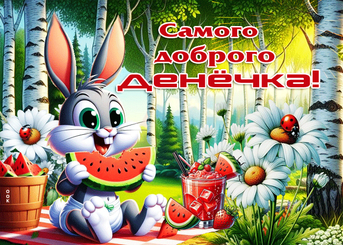 Picture свежая летняя гиф-открытка самого доброго денечка
