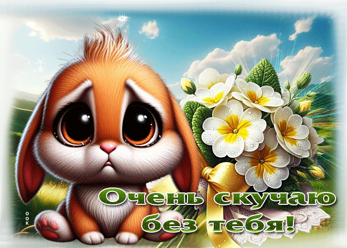Postcard трогательная открытка очень скучаю без тебя