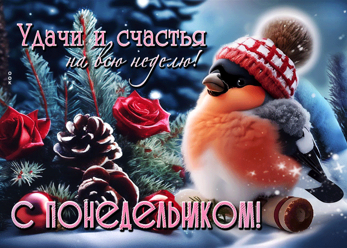 Postcard удачи и счастья на всю неделю! с понедельником!