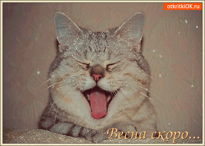 Открытка весна скоро придёт