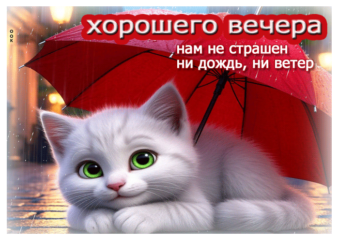Picture хорошего вечера. нам не страшен ни дождь, ни ветер