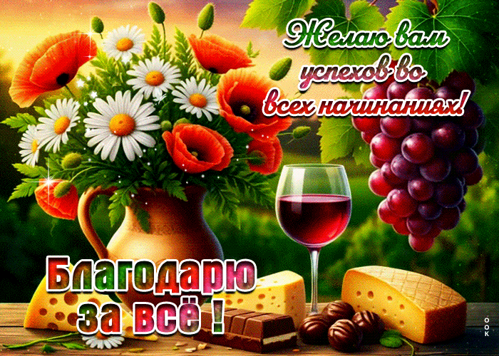 Picture желаю вам успехов во всех начинаниях! благодарю за все